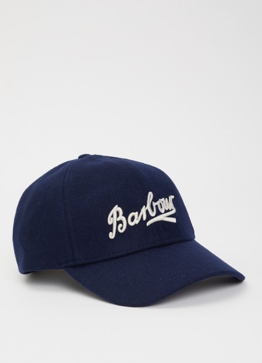 Barbour Bowery pet in wolblend met logoborduring