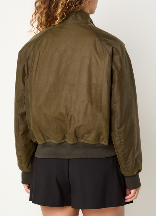 Barbour Jack met klepzakken - achterkant legergroen