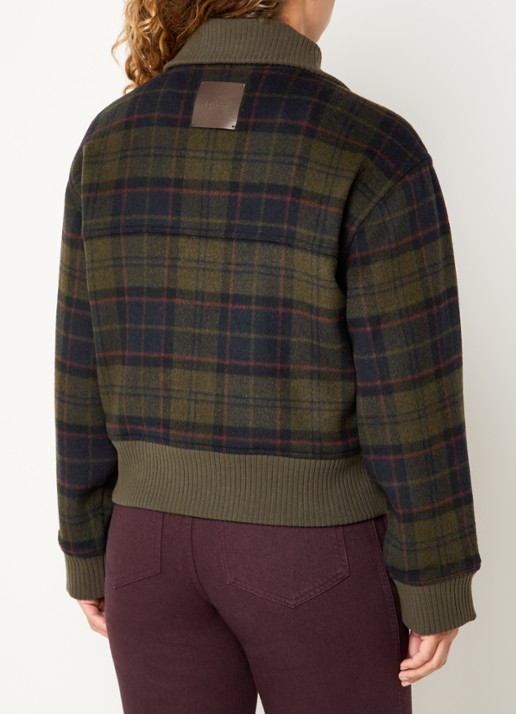 Barbour Jack met ruitdessin - achterkant 2 groen