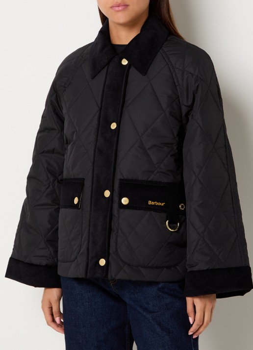 Barbour Kilnwick A-lijn barn jack met quilt patroon