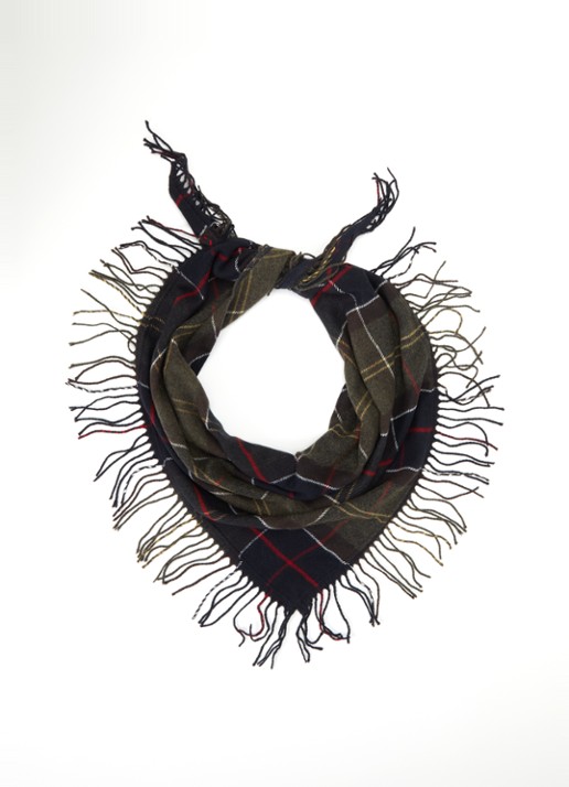 Barbour Kirklees sjaal met ruitdessin 145 x 70 cm