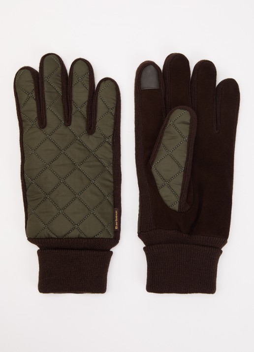 Barbour Magnus handschoenen met details van leer