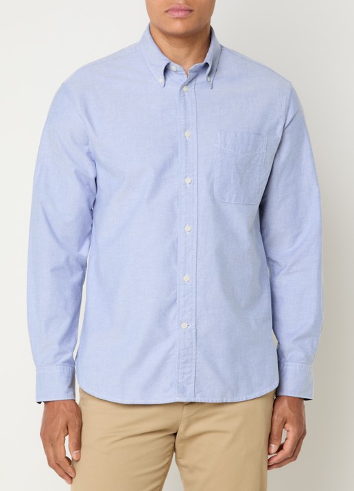 Barbour Regular fit overhemd met kraag - detail 4 blauw