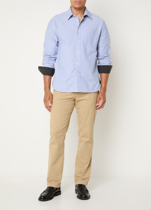 Barbour Regular fit overhemd met kraag - voorkant 2 blauw