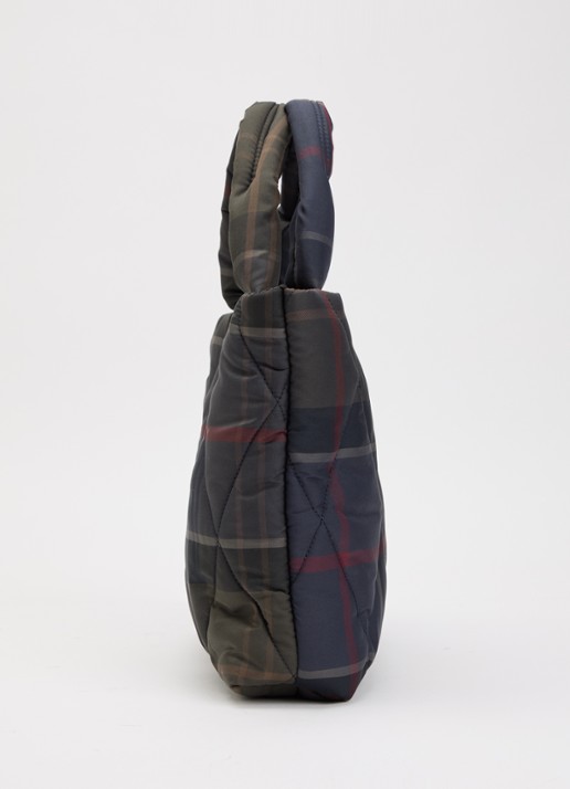 Barbour Tartan Arlene handtas met ruitdessin  - detail 2 groen