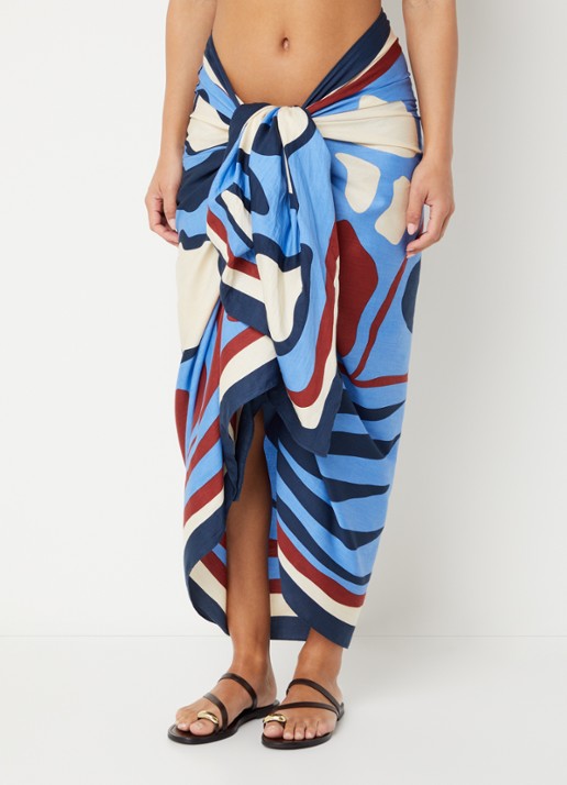 Barts Azuloc sarong met print 200 x 100 cm
