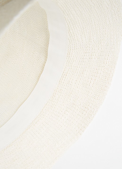 Barts Besary bucket hoed met logo - detail gebroken wit