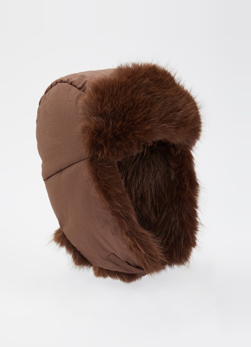 Barts Hawka bomber muts met imitatiebont