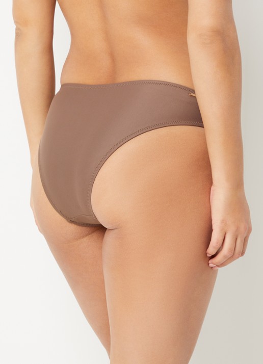 Barts Kelli Cheeky high waisted hipster bikinislip - achterkant lichtbruin