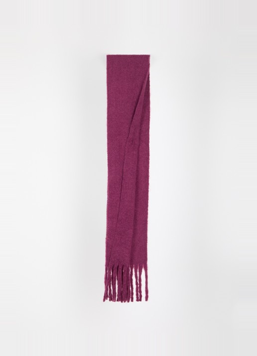 Barts Keridda sjaal in wolblend 200 x 20 cm - voorkant 3 paars