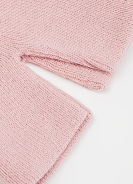 Barts Kinabalu ribgebreide sjaal  - detail roze