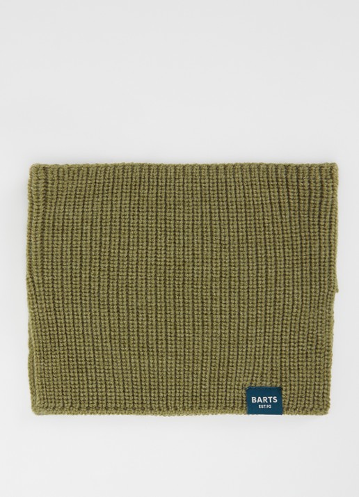 Barts Makalyn Small ribgebreide colsjaal van merino wol