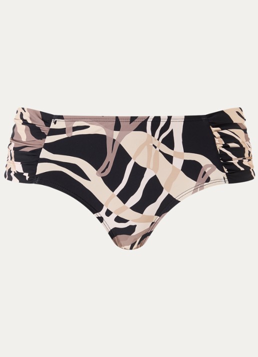 Barts Meldy hipster bikinislip met print - voorkant 4 zwart