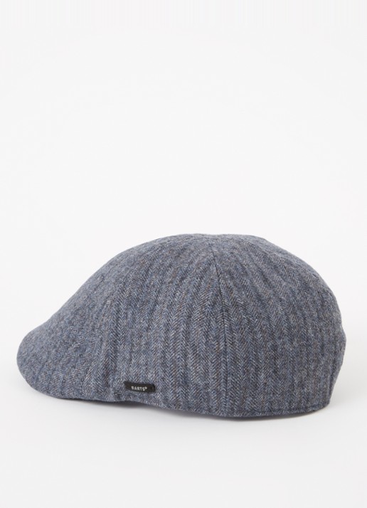 Barts Mr. Mitchell flapcap in wolblend - detail blauw