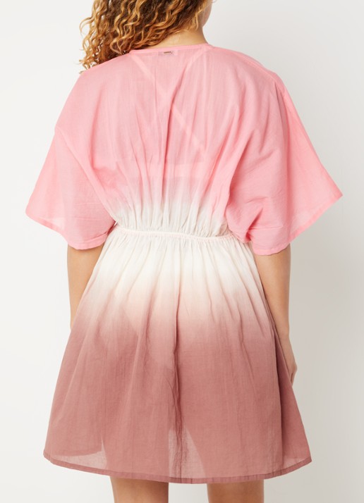 Barts Mundoly strandjurk met dip-dye dessin - achterkant 4 roze