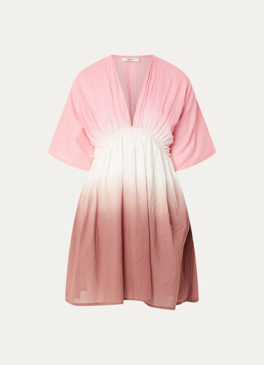Barts Mundoly strandjurk met dip-dye dessin - voorkant roze