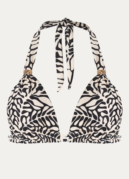 Barts Nassa halter bikinitop met uitneembare vulling - voorkant 3 gebroken wit
