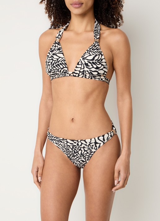 Barts Nassa halter bikinitop met uitneembare vulling - voorkant 4 gebroken wit