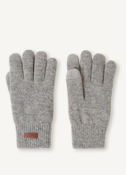 Barts Rilef handschoenen van wol - voorkant 2 grijs