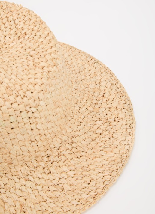 Barts Siezta hoed van stro  - detail 2 beige