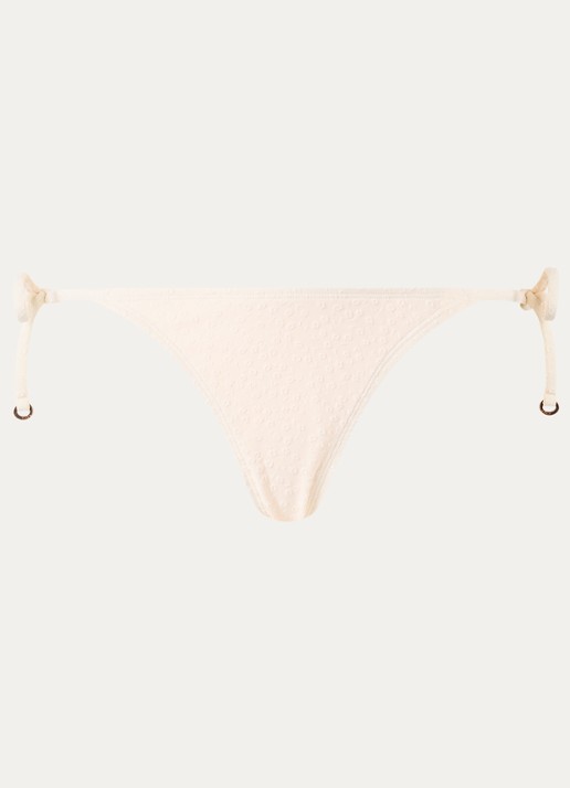 Barts Simoa brazilian bikinislip met structuur - voorkant ivoor
