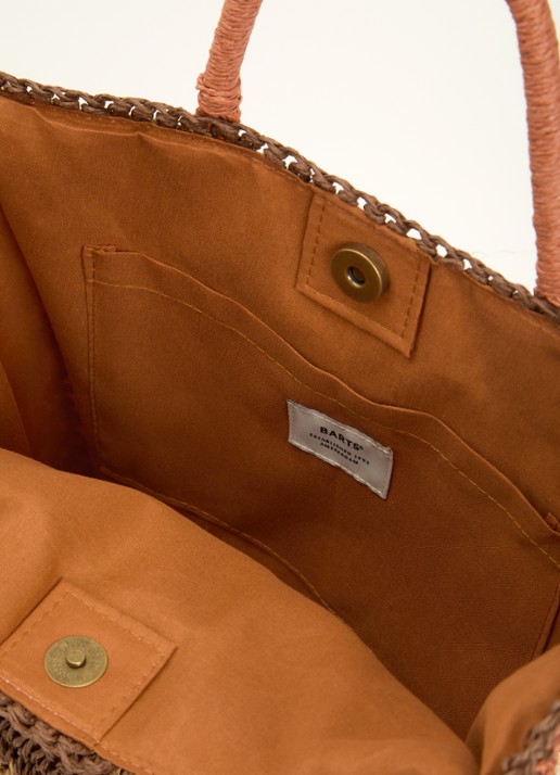 Barts Slumbery handtas met afneembare schouderriem - detail bruin