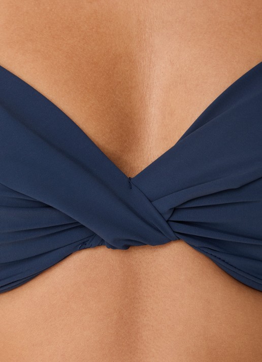 Barts Solid voorgevormde bikinitop met beugel - detail 3 donkerblauw