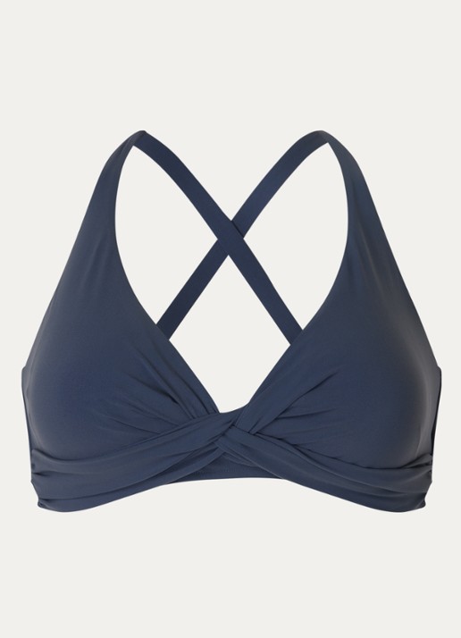 Barts Solid voorgevormde bikinitop  - voorkant 2 donkerblauw