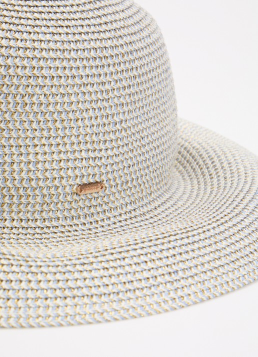 Barts Tehina hoed van raffia met lurex - detail 2 lavendel