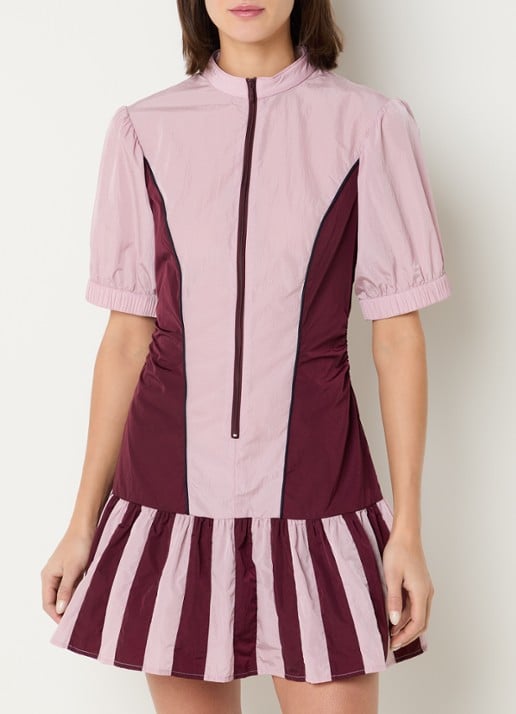 Baum und Pferdgarten Anitha mini jurk met streepprint en halve rits