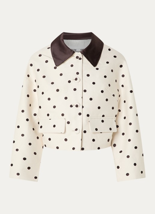 Baum und Pferdgarten Bebeth jack met stippenprint - voorkant 3 creme