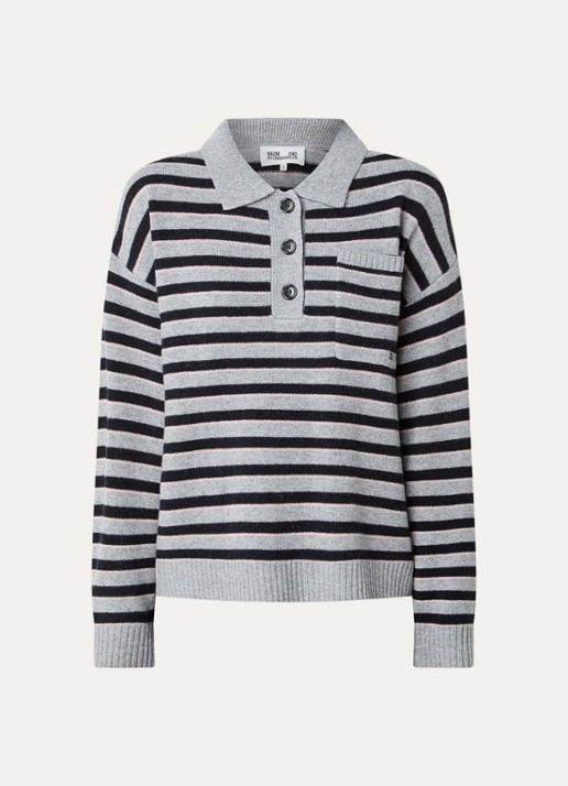 Baum und Pferdgarten Cailey fijngebreid trui in merino wolblend met polokraag