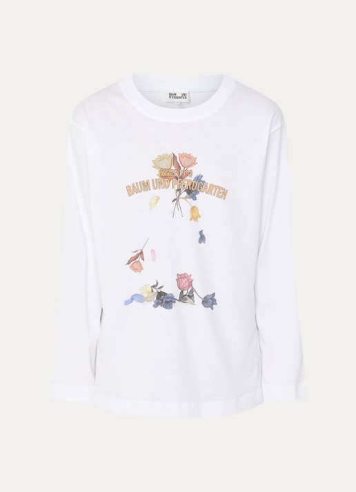 Baum und Pferdgarten Jeevona longsleeve met print - voorkant 2 wit