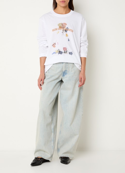 Baum und Pferdgarten Jeevona longsleeve met print - voorkant 3 wit