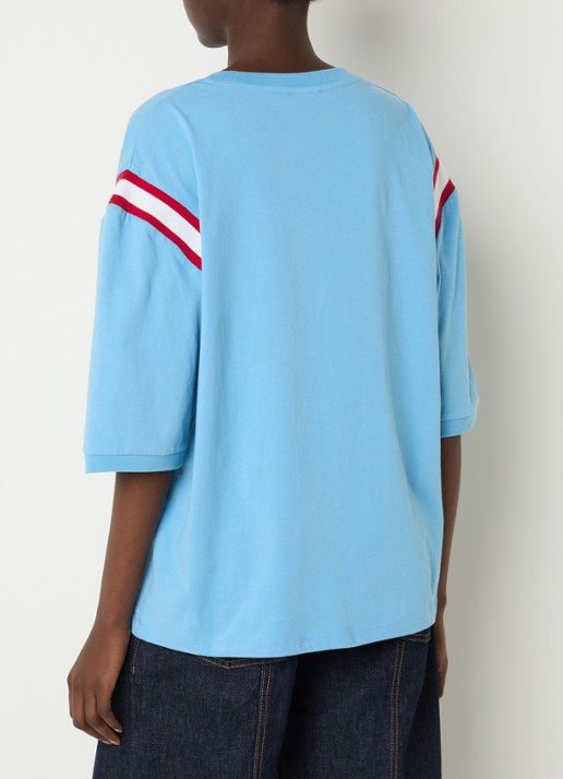 Baum und Pferdgarten Julle sweater grijs - achterkant 4 aquablauw