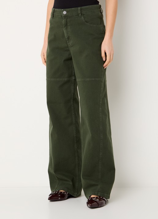 Baum und Pferdgarten Madel highwaist loose fit jeans met gekleurde wassing