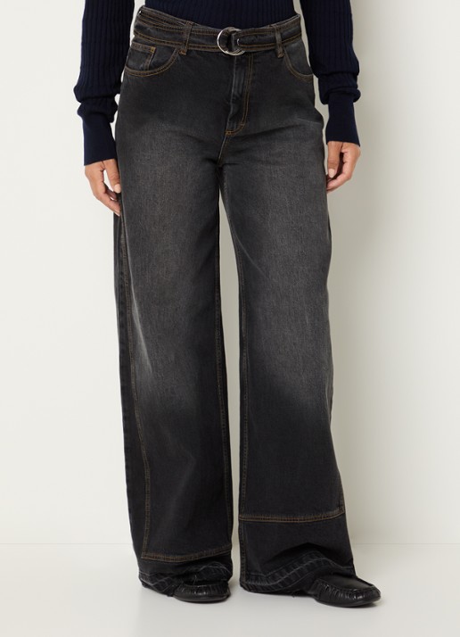 Baum und Pferdgarten Niema high waist wide fit jeans met gekleurde wassing