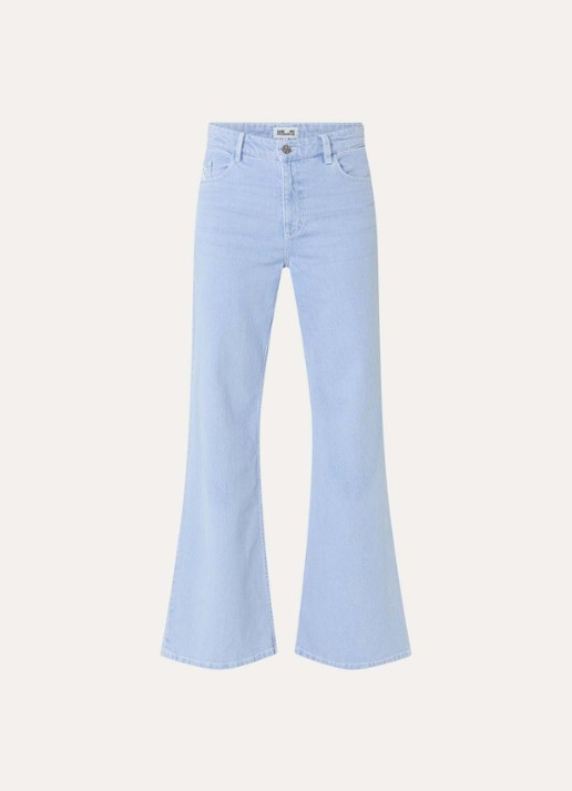 Baum und Pferdgarten Nilea high waist flared jeans met lichte wassing - voorkant 4 indigo