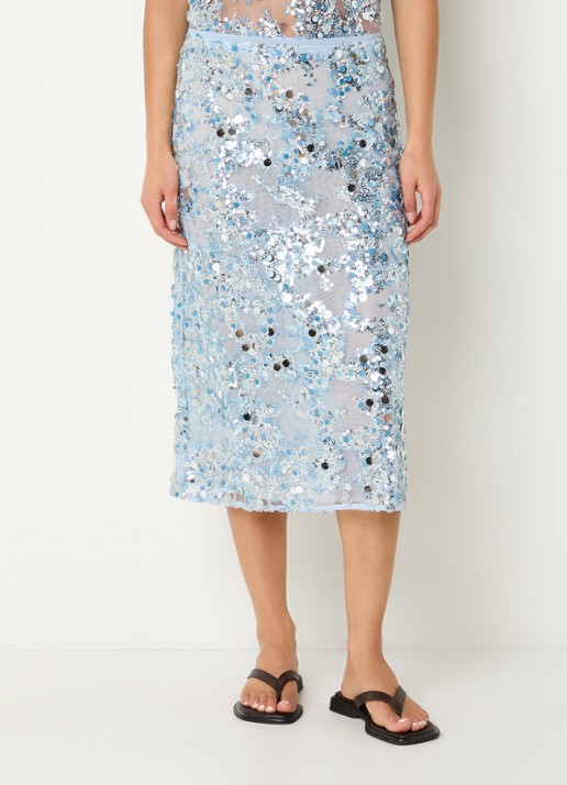 Baum und Pferdgarten Shania midi rok van mesh met pailletten