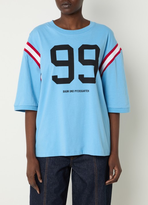 Baum und Pferdgarten T-shirt met print