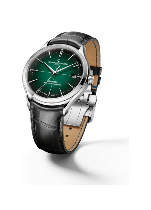 Baume & Mercier Clifton Baumatic horloge M0A10595 - voorkant 2 zilver