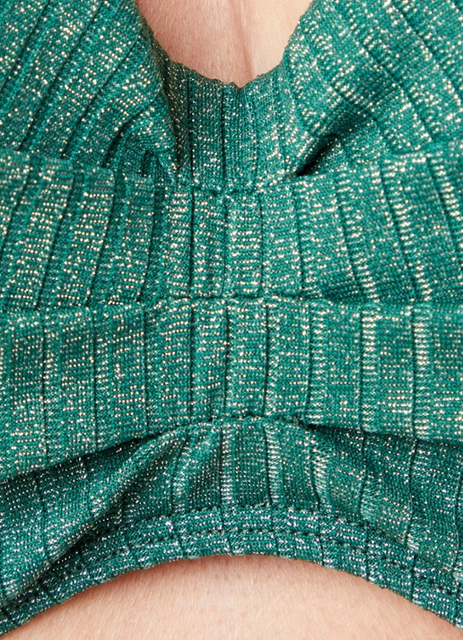 Beachlife Bandeau bikinitop met lurex - detail 10 groen