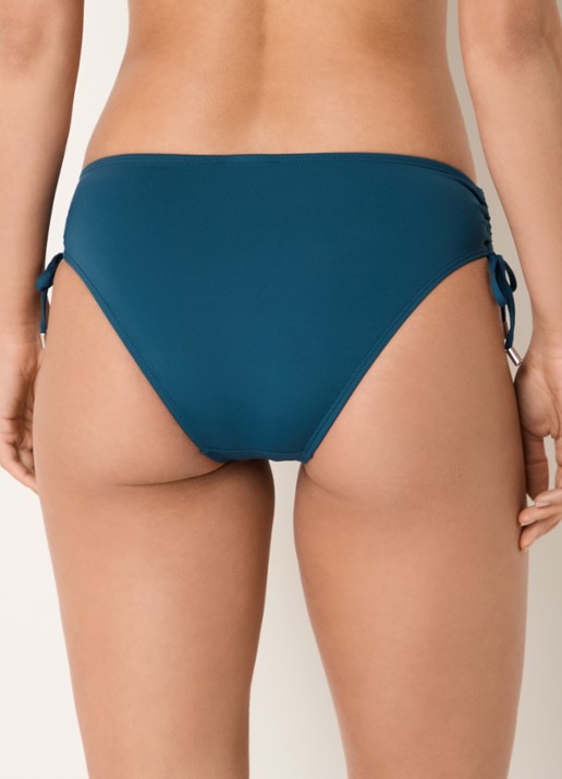 Beachlife Bikinislip met gestrikt detail - achterkant petrol