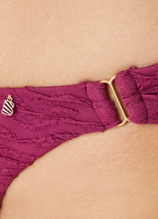 Beachlife Bikinislip met structuur - detail 5 paars