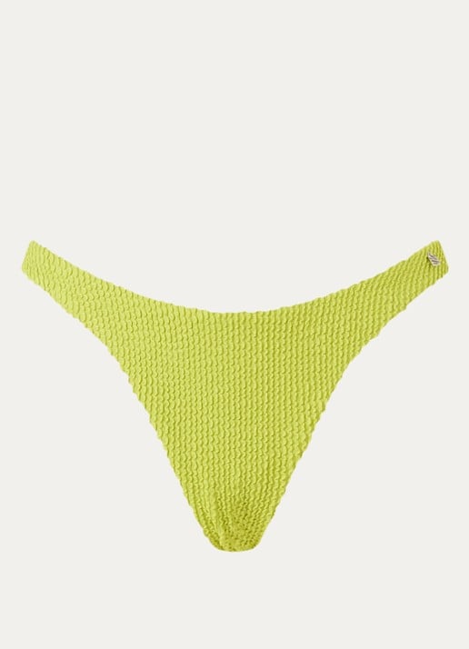 Beachlife Bikinislip met structuur - voorkant groen