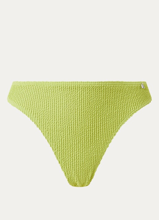 Beachlife Bikinislip met structuur - voorkant groen