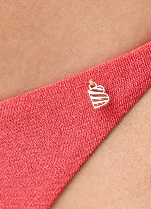 Beachlife Bikinislip - detail 2 koraalrood