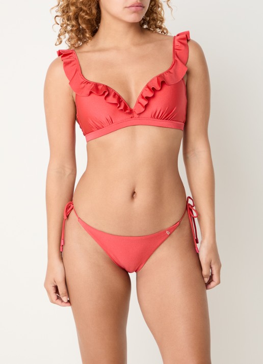 Beachlife Bikinislip - voorkant 5 koraalrood
