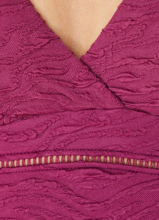 Beachlife Bright Plum badpak met volant - detail 5 paars