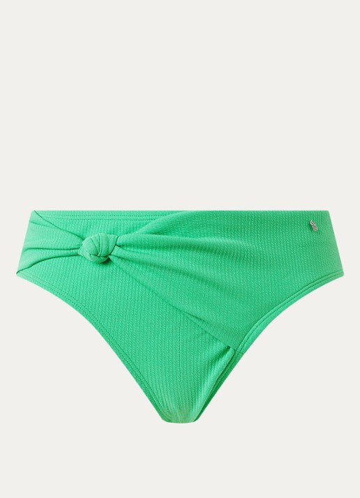 Beachlife Hipster bikinislip met strikdetail - voorkant 4 lichtgroen